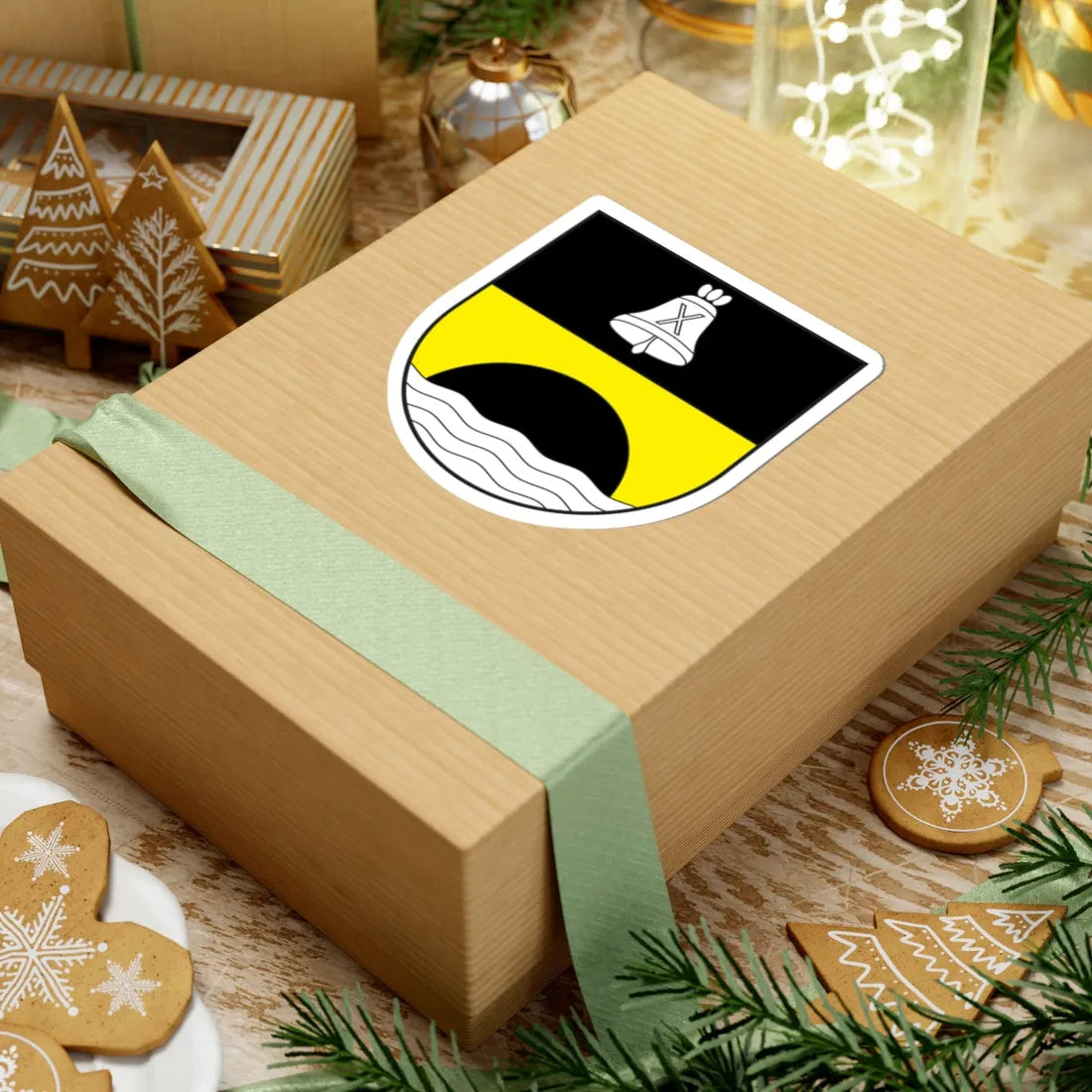 La Punt-Chamues-ch wappen (Switzerland) (Coat of Arms) STICKER Vinyl Kiss-Cut Decal - The Sticker Space