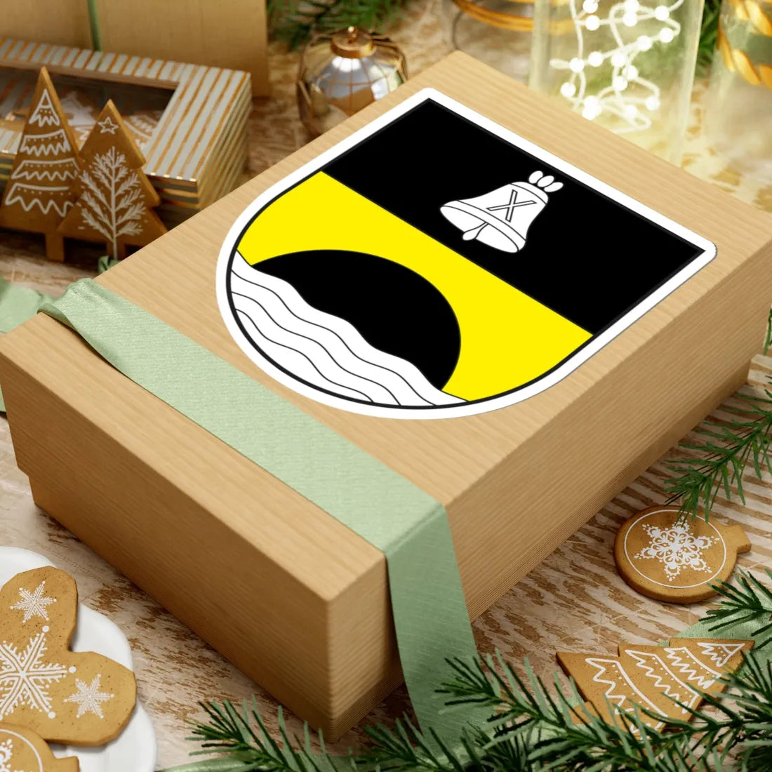 La Punt-Chamues-ch wappen (Switzerland) (Coat of Arms) STICKER Vinyl Kiss-Cut Decal - The Sticker Space