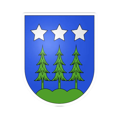 La Roche-coat of arms (Switzerland) (Coat of Arms) STICKER Vinyl Kiss-Cut Decal 2 Inch White - The Sticker Space