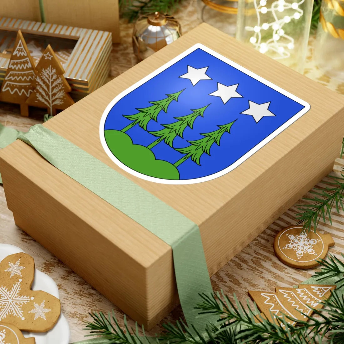 La Roche-coat of arms (Switzerland) (Coat of Arms) STICKER Vinyl Kiss-Cut Decal - The Sticker Space