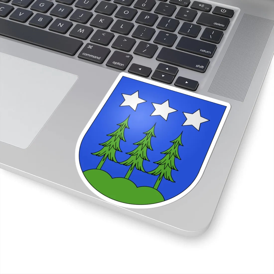 La Roche-coat of arms (Switzerland) (Coat of Arms) STICKER Vinyl Kiss-Cut Decal - The Sticker Space