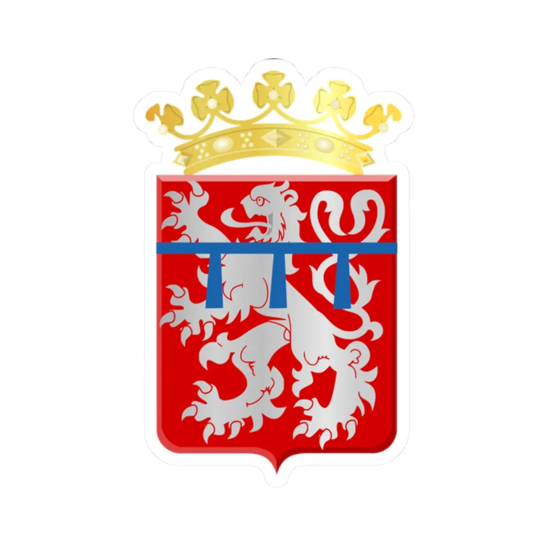 La Roche-en-Ardenne wapen (Belgium) (Coat of Arms) STICKER Vinyl Kiss-Cut Decal 2 Inch White - The Sticker Space