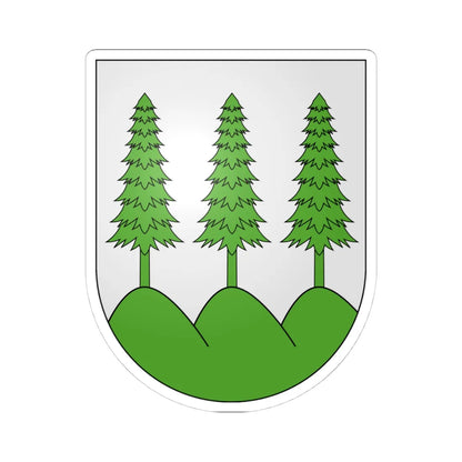 La Sagne-coat of arms (Switzerland) (Coat of Arms) STICKER Vinyl Kiss-Cut Decal 4 Inch White - The Sticker Space