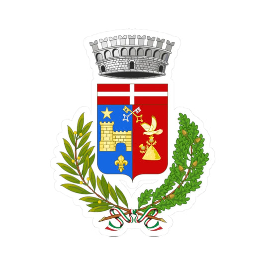 La Salle Italia-Stemma (Italy) (Coat of Arms) STICKER Vinyl Kiss-Cut Decal 2 Inch White - The Sticker Space