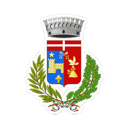 La Salle Italia-Stemma (Italy) (Coat of Arms) STICKER Vinyl Kiss-Cut Decal 4 Inch White - The Sticker Space