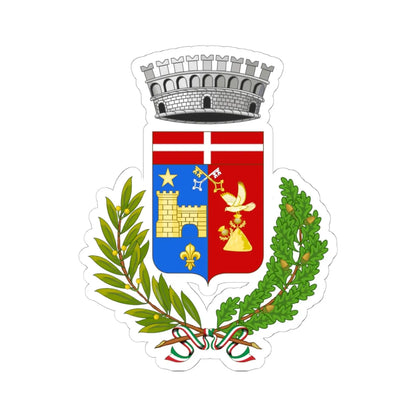 La Salle Italia-Stemma (Italy) (Coat of Arms) STICKER Vinyl Kiss-Cut Decal 6 Inch White - The Sticker Space