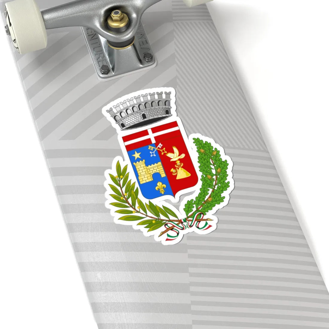 La Salle Italia-Stemma (Italy) (Coat of Arms) STICKER Vinyl Kiss-Cut Decal - The Sticker Space