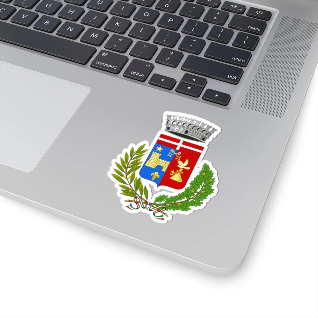 La Salle Italia-Stemma (Italy) (Coat of Arms) STICKER Vinyl Kiss-Cut Decal - The Sticker Space