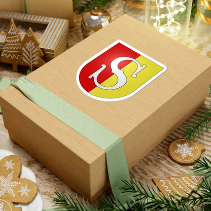 La Sarraz-coat of arms (Switzerland) (Coat of Arms) STICKER Vinyl Kiss-Cut Decal - The Sticker Space