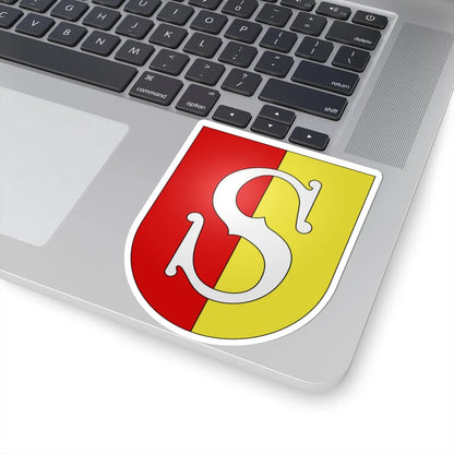 La Sarraz-coat of arms (Switzerland) (Coat of Arms) STICKER Vinyl Kiss-Cut Decal - The Sticker Space