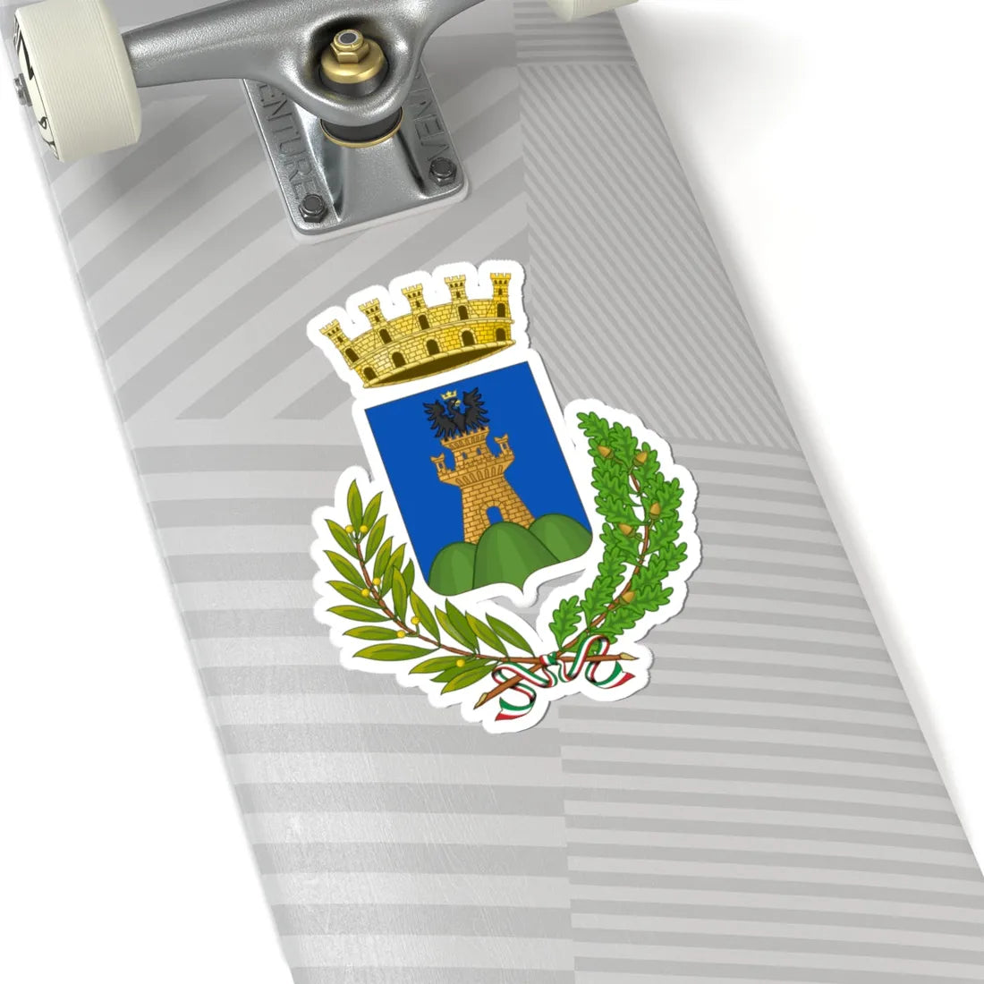 La Spezia-Stemma (Italy) (Coat of Arms) STICKER Vinyl Kiss-Cut Decal - The Sticker Space
