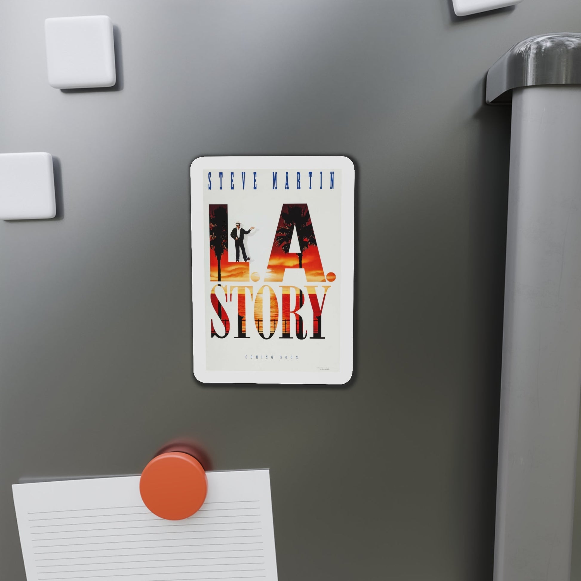 LA Story 1991 Movie Poster Die-Cut Magnet-The Sticker Space