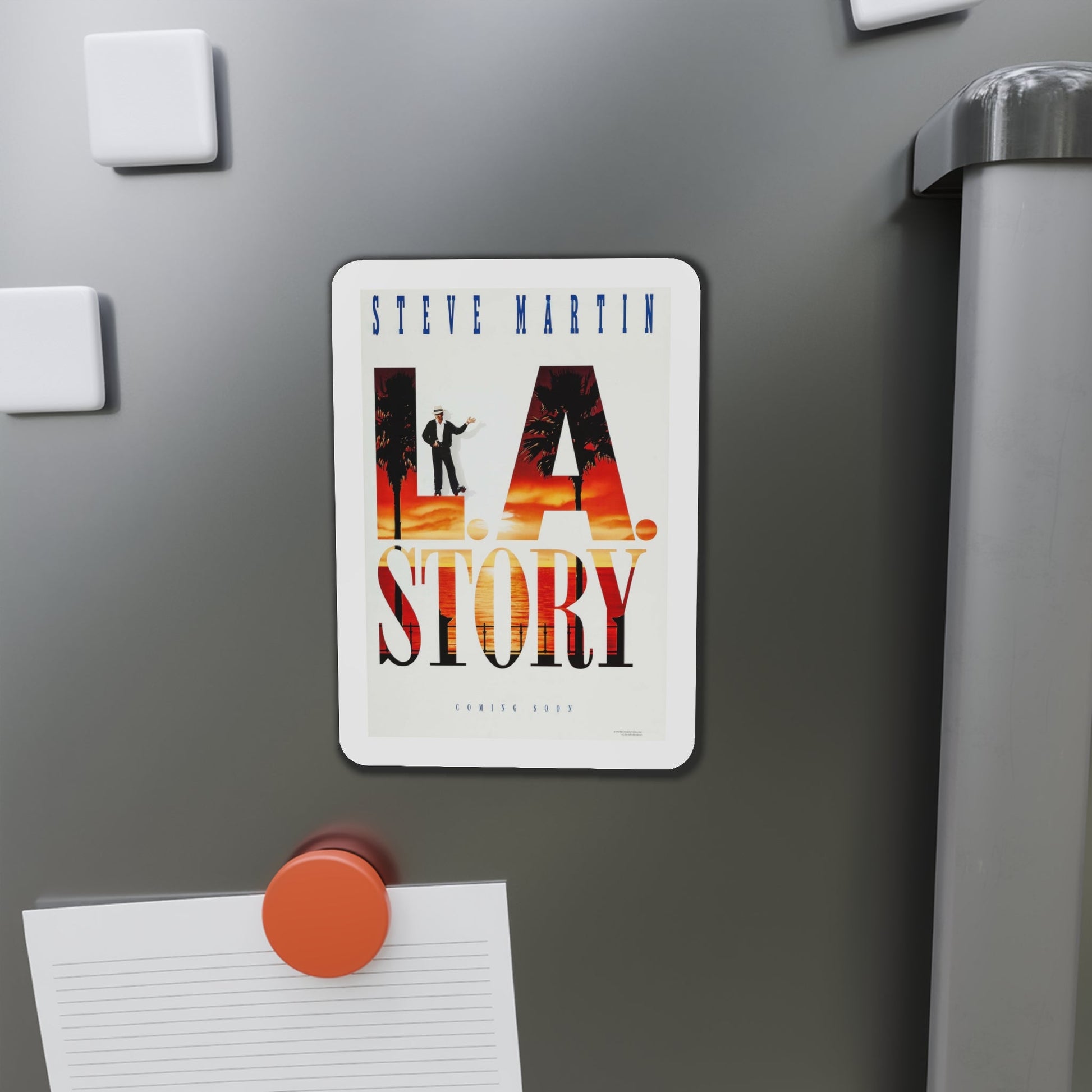 LA Story 1991 Movie Poster Die-Cut Magnet-The Sticker Space