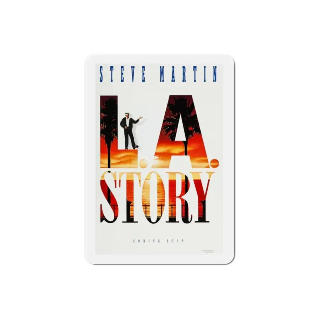 LA Story 1991 Movie Poster Refrigerator Magnet 2 Inch - The Sticker Space