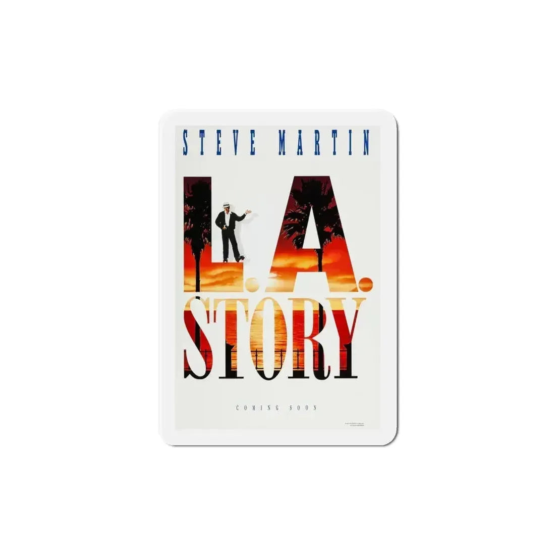 LA Story 1991 Movie Poster Refrigerator Magnet 5 Inch - The Sticker Space