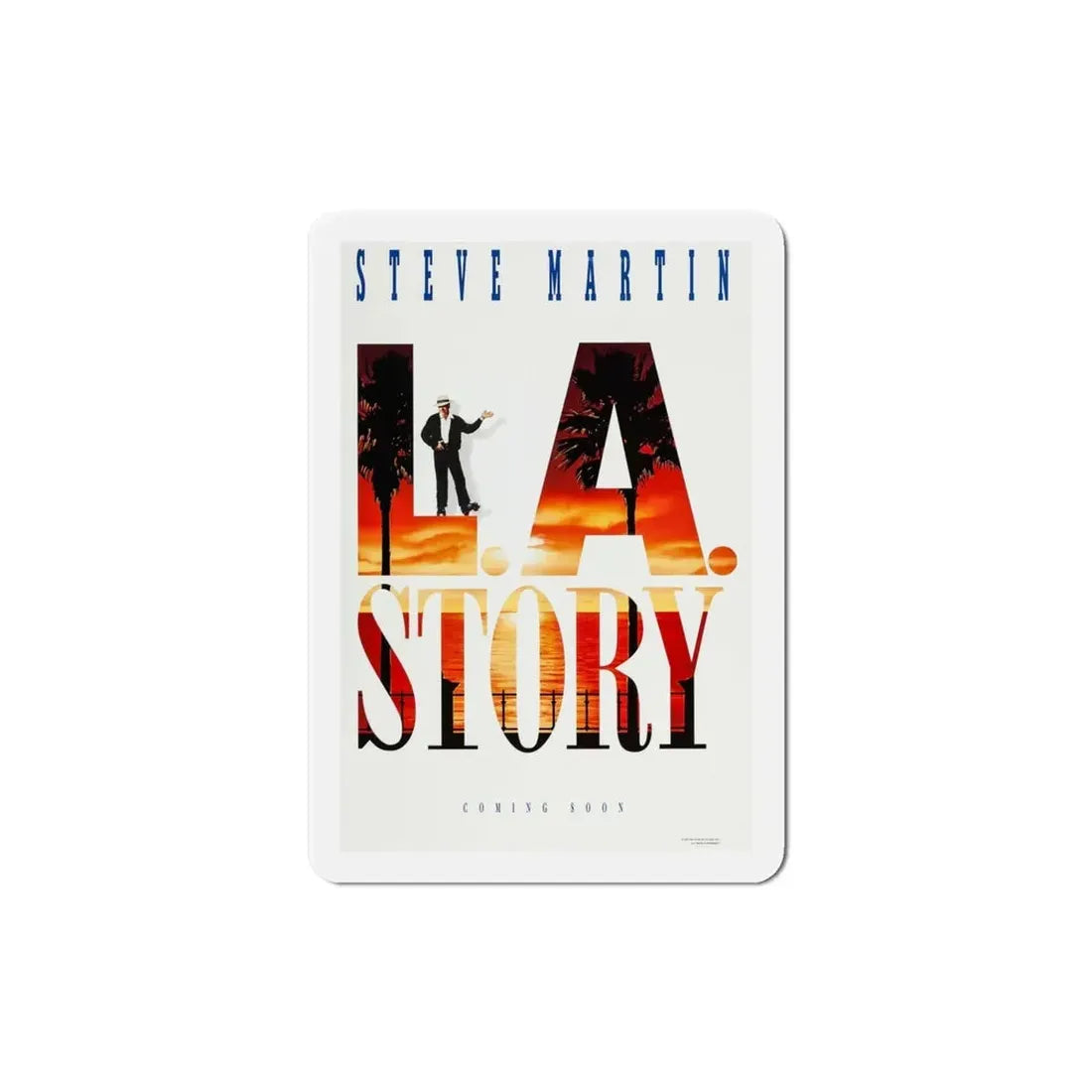 LA Story 1991 Movie Poster Refrigerator Magnet - The Sticker Space
