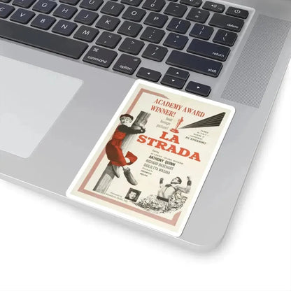 La Strada 1954 Movie Poster - STICKER Vinyl Kiss-Cut Decal - The Sticker Space