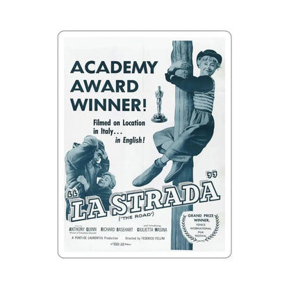 La Strada 1954 v2 Movie Poster STICKER Vinyl Die-Cut Decal - The Sticker Space