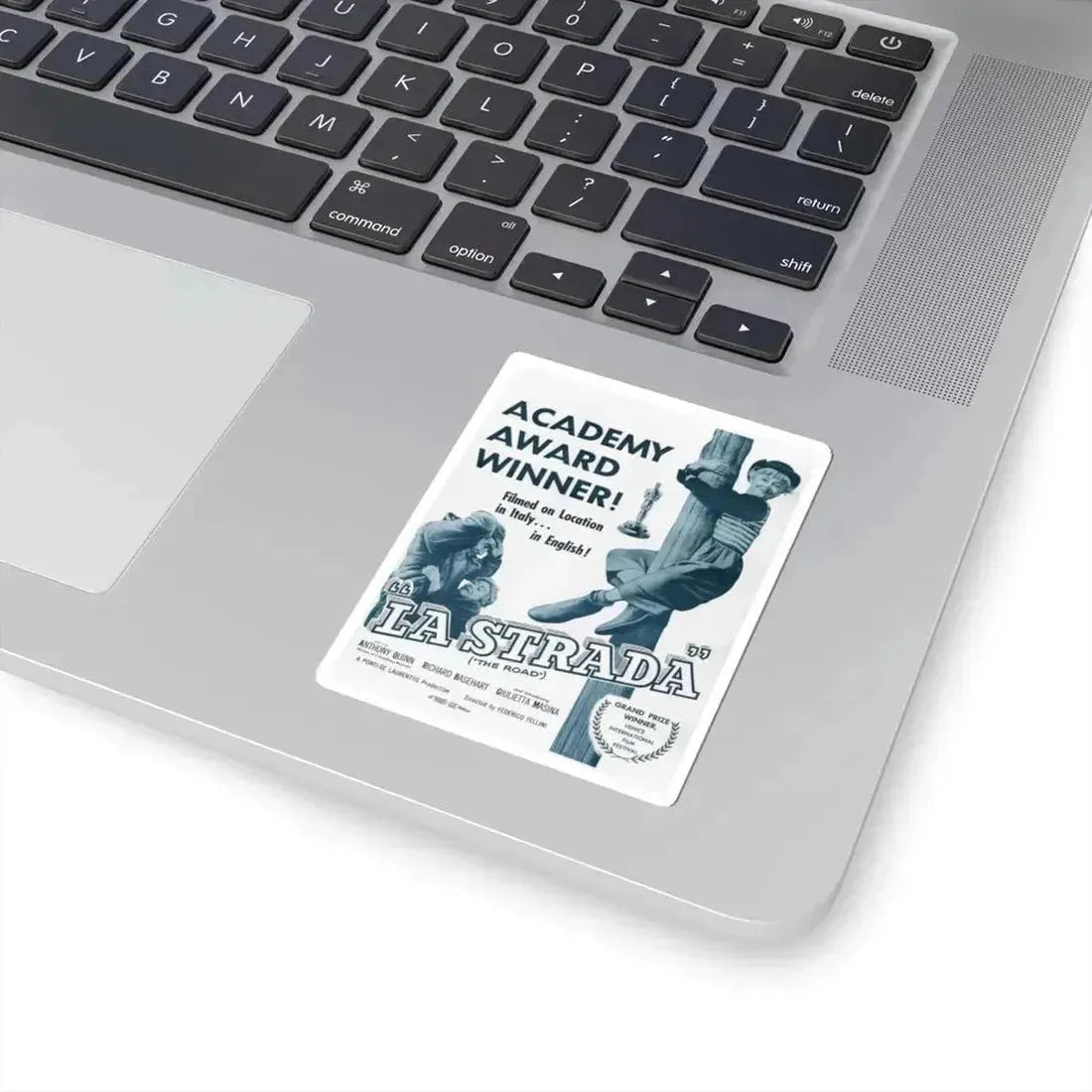 La Strada 1954 v2 Movie Poster - STICKER Vinyl Kiss-Cut Decal - The Sticker Space