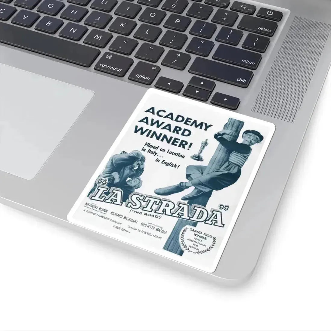 La Strada 1954 v2 Movie Poster - STICKER Vinyl Kiss-Cut Decal - The Sticker Space