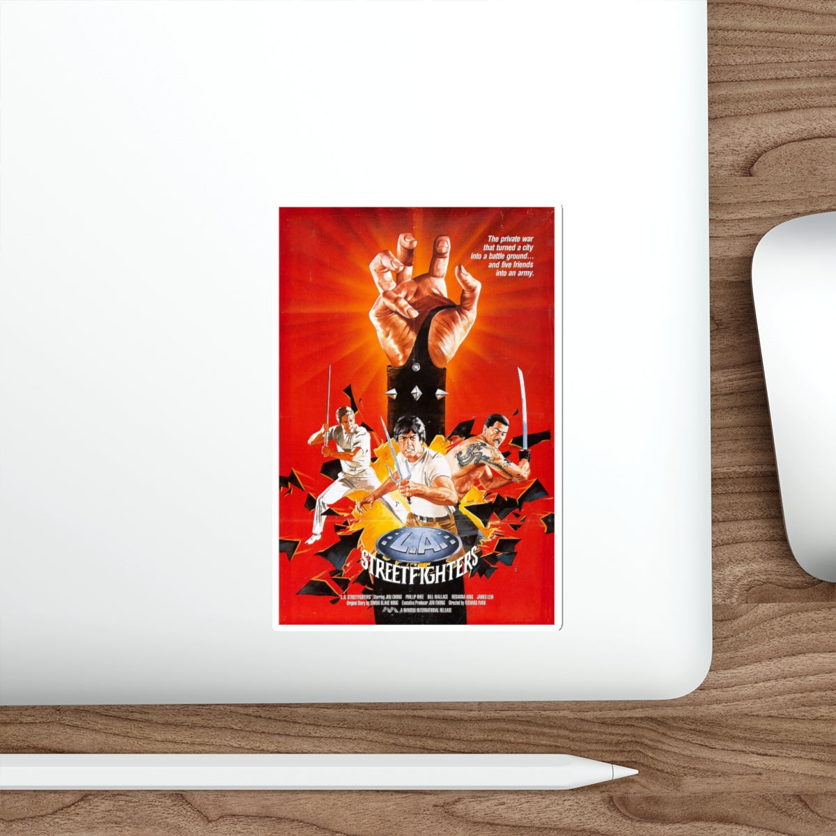 LA STREETFIGHTERS 1985 Movie Poster STICKER Vinyl Die-Cut Decal-The Sticker Space