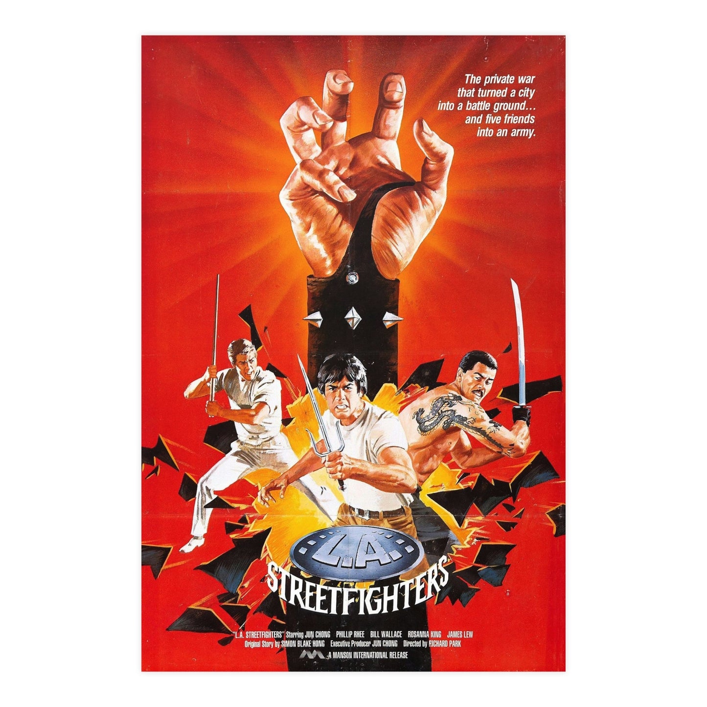 LA STREETFIGHTERS 1985 - Paper Movie Poster-24″ x 36″ (Vertical)-The Sticker Space