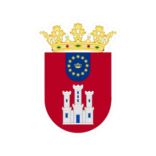 La Vega Old Shield (Dominica) (Coat of Arms) STICKER Vinyl Kiss-Cut Decal 2 Inch White - The Sticker Space