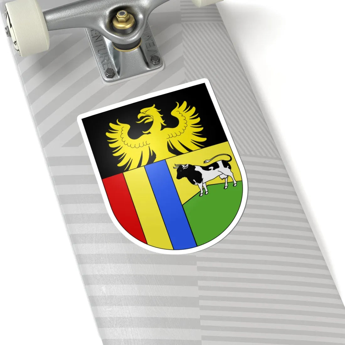 La Verrerie-coat of arms (Switzerland) (Coat of Arms) STICKER Vinyl Kiss-Cut Decal - The Sticker Space