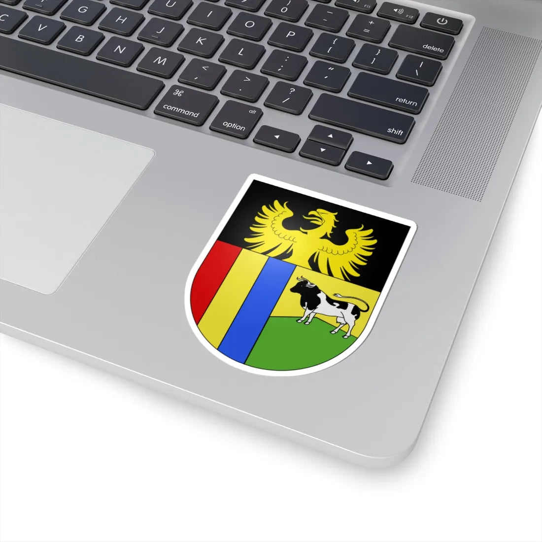 La Verrerie-coat of arms (Switzerland) (Coat of Arms) STICKER Vinyl Kiss-Cut Decal - The Sticker Space