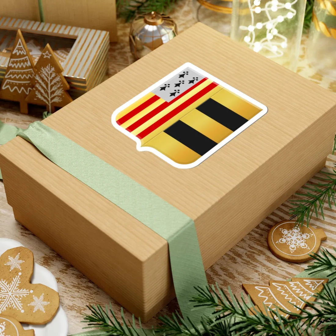 Laakdal wapen (Belgium) (Coat of Arms) STICKER Vinyl Kiss-Cut Decal - The Sticker Space