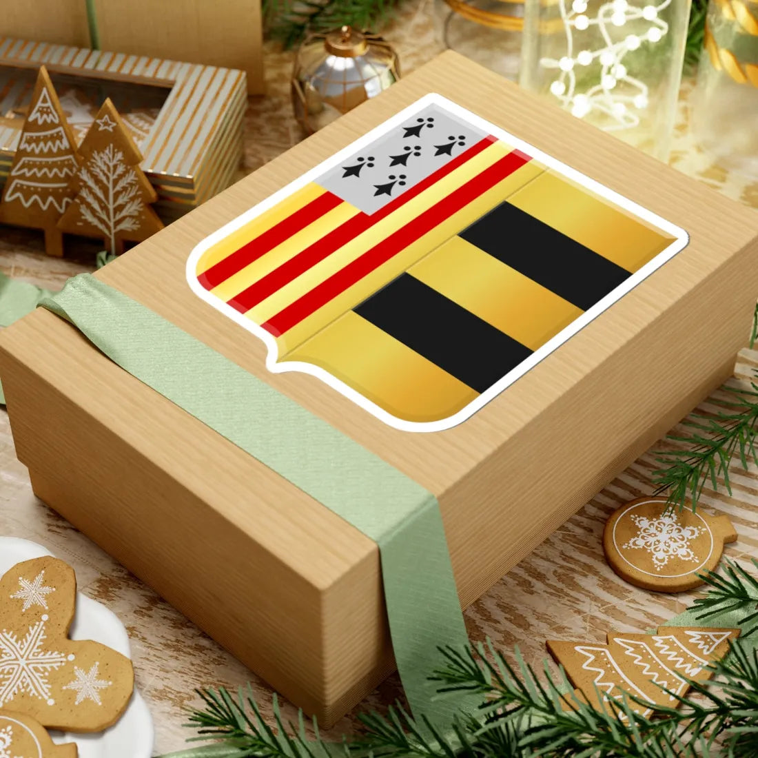 Laakdal wapen (Belgium) (Coat of Arms) STICKER Vinyl Kiss-Cut Decal - The Sticker Space