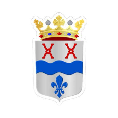 Laarbeek wapen (Netherlands) (Coat of Arms) STICKER Vinyl Kiss-Cut Decal 4 Inch White - The Sticker Space