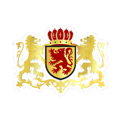 Laarne wapen (Belgium) (Coat of Arms) STICKER Vinyl Kiss-Cut Decal 3 Inch White - The Sticker Space