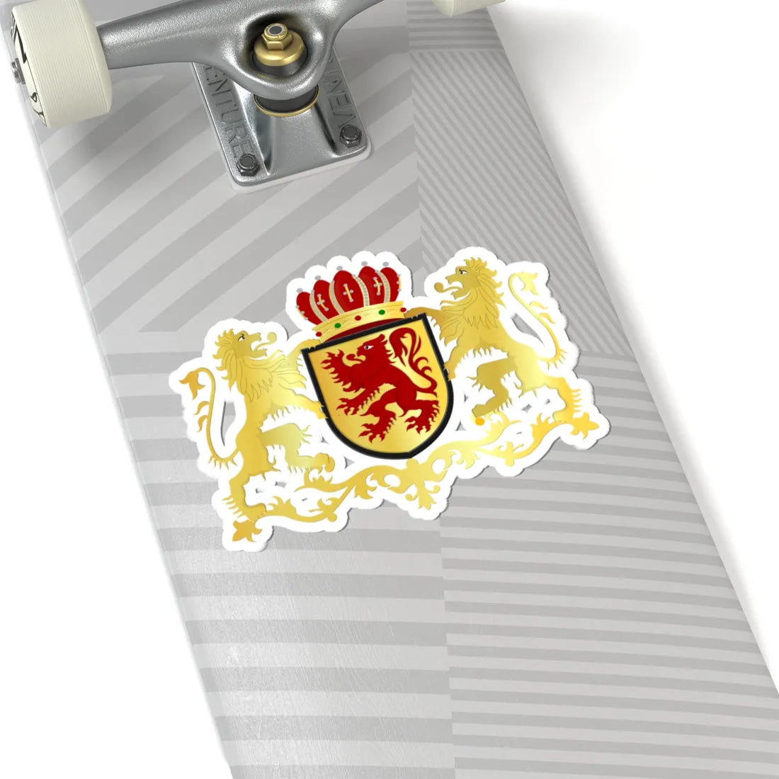 Laarne wapen (Belgium) (Coat of Arms) STICKER Vinyl Kiss-Cut Decal - The Sticker Space