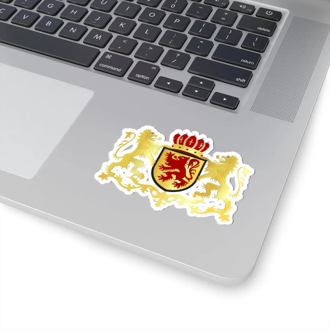 Laarne wapen (Belgium) (Coat of Arms) STICKER Vinyl Kiss-Cut Decal - The Sticker Space