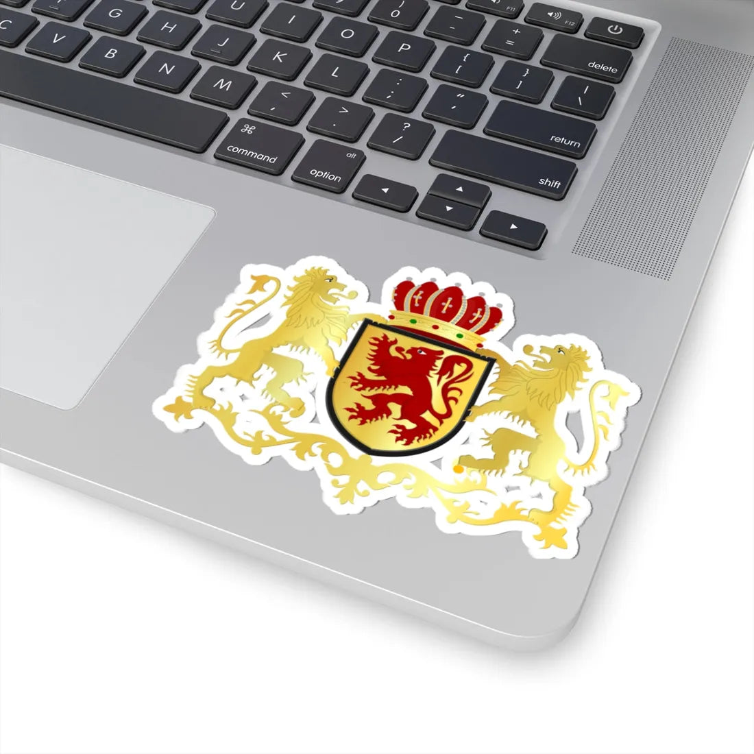 Laarne wapen (Belgium) (Coat of Arms) STICKER Vinyl Kiss-Cut Decal - The Sticker Space