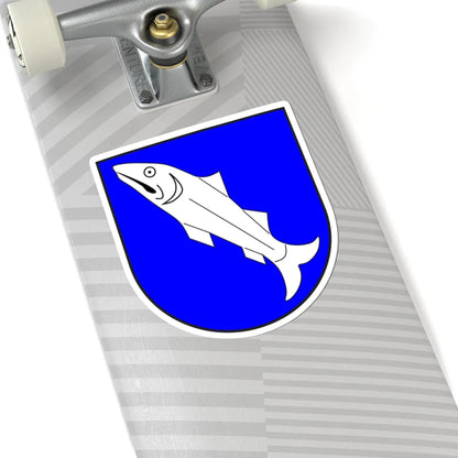 Laax wappen (Switzerland) (Coat of Arms) STICKER Vinyl Kiss-Cut Decal - The Sticker Space