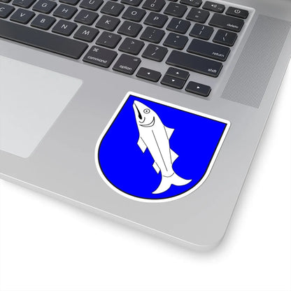 Laax wappen (Switzerland) (Coat of Arms) STICKER Vinyl Kiss-Cut Decal - The Sticker Space