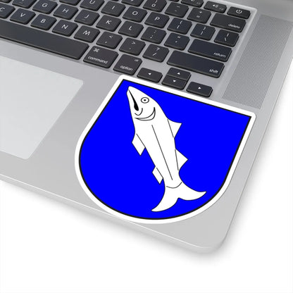 Laax wappen (Switzerland) (Coat of Arms) STICKER Vinyl Kiss-Cut Decal - The Sticker Space