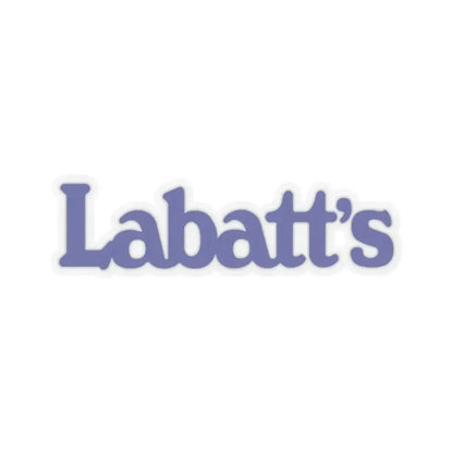Labatt's (1980) (Logo) STICKER Vinyl Kiss-Cut Decal 2 Inch Transparent - The Sticker Space