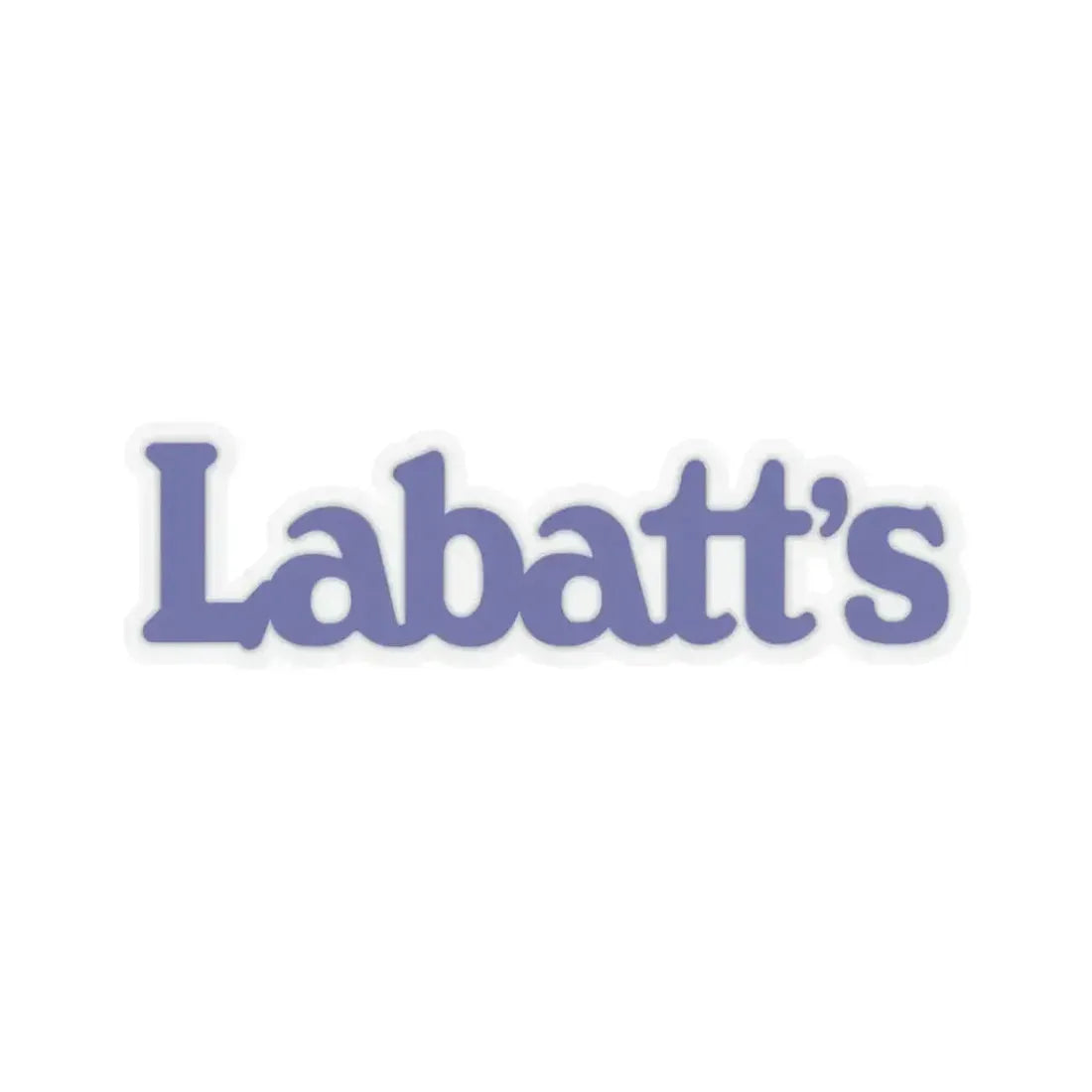 Labatt's (1980) (Logo) STICKER Vinyl Kiss-Cut Decal 3 Inch Transparent - The Sticker Space