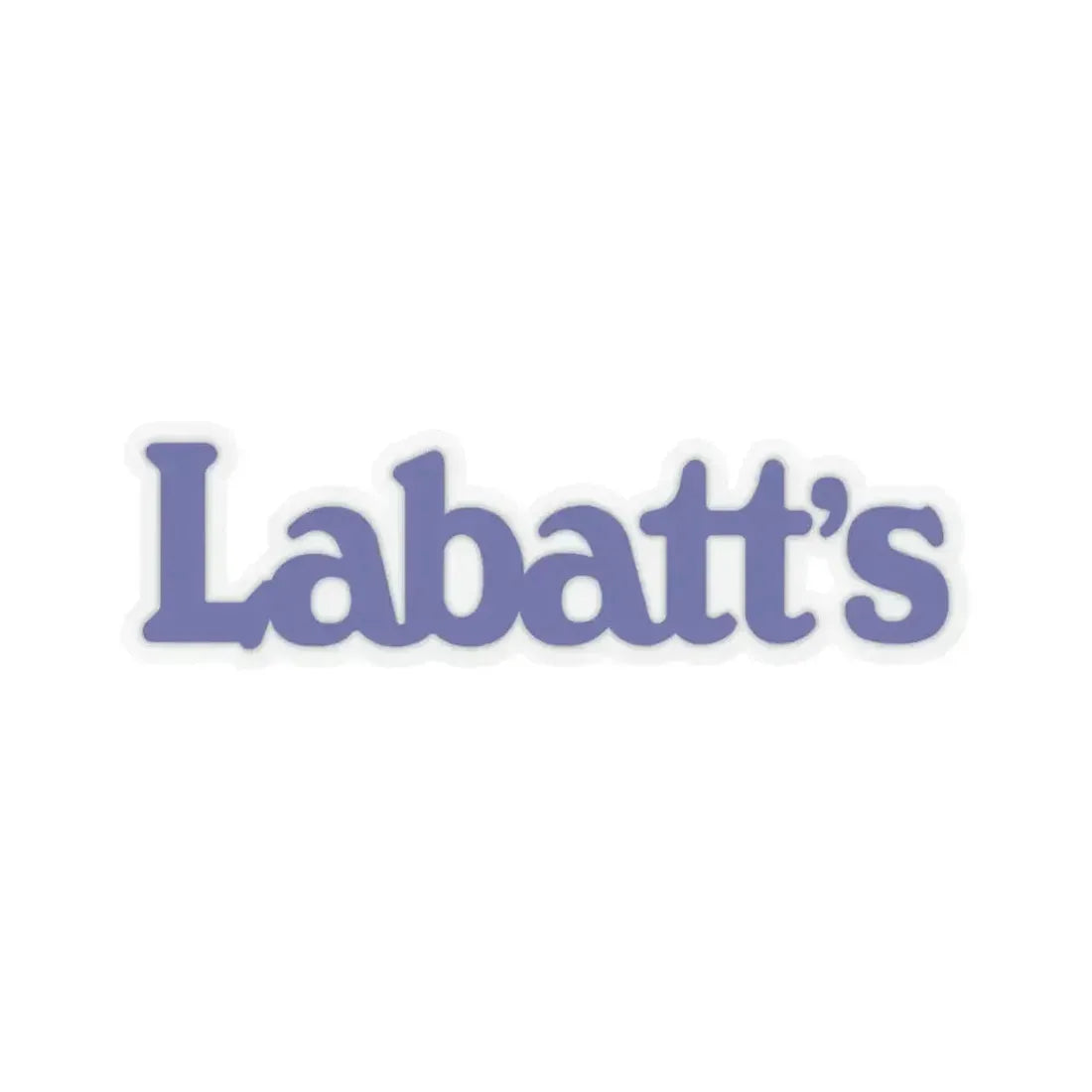 Labatt's (1980) (Logo) STICKER Vinyl Kiss-Cut Decal 4 Inch Transparent - The Sticker Space