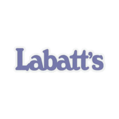 Labatt's (1980) (Logo) STICKER Vinyl Kiss-Cut Decal 4 Inch Transparent - The Sticker Space