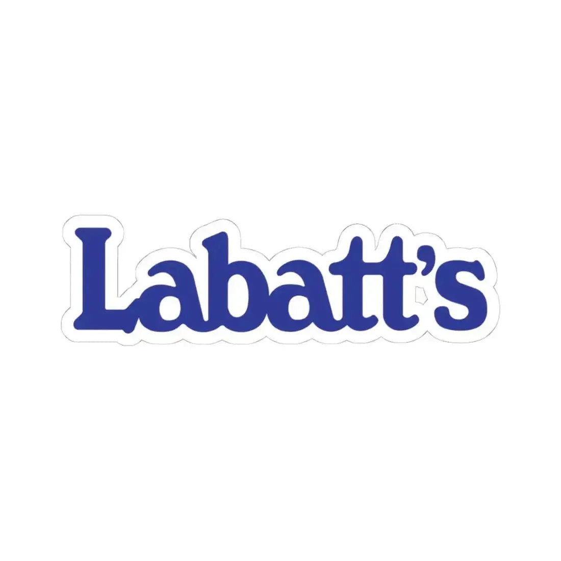 Labatt's (1980) (Logo) STICKER Vinyl Kiss-Cut Decal 4 Inch White - The Sticker Space