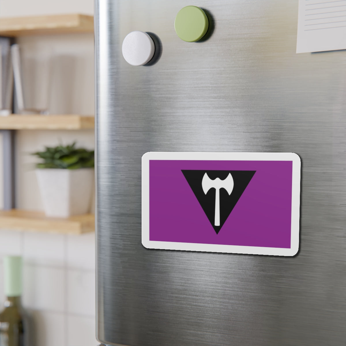 Labrys Lesbian Pride Flag - Die-Cut Magnet-The Sticker Space