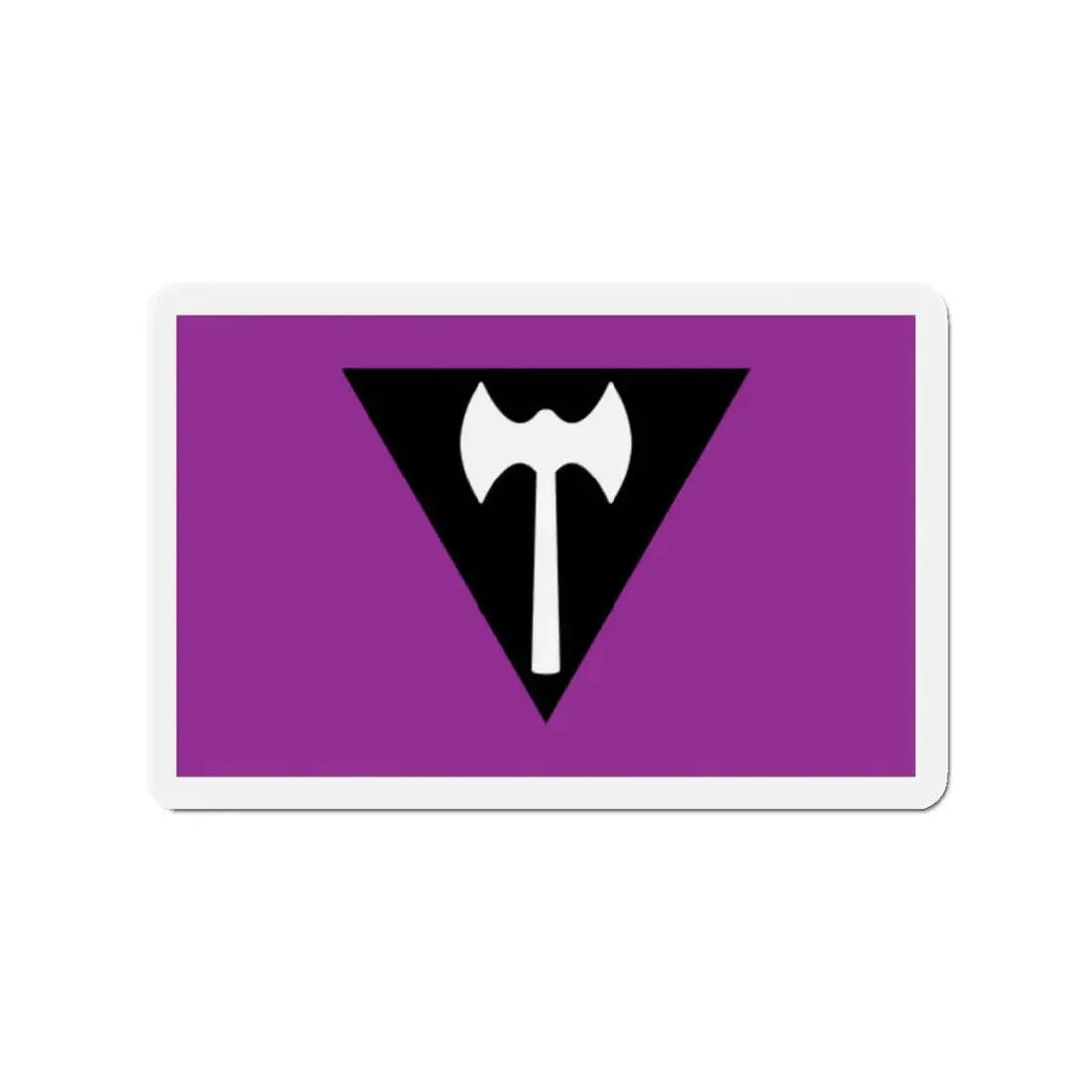 Labrys Lesbian Pride Flag - Refrigerator Magnet 2 Inch - The Sticker Space