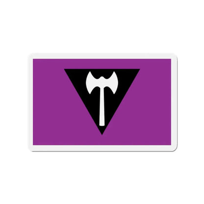 Labrys Lesbian Pride Flag - Refrigerator Magnet 2 Inch - The Sticker Space