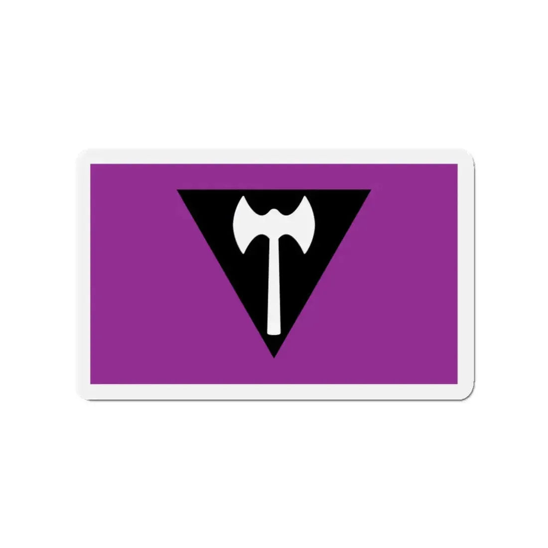 Labrys Lesbian Pride Flag - Refrigerator Magnet 3 Inch - The Sticker Space