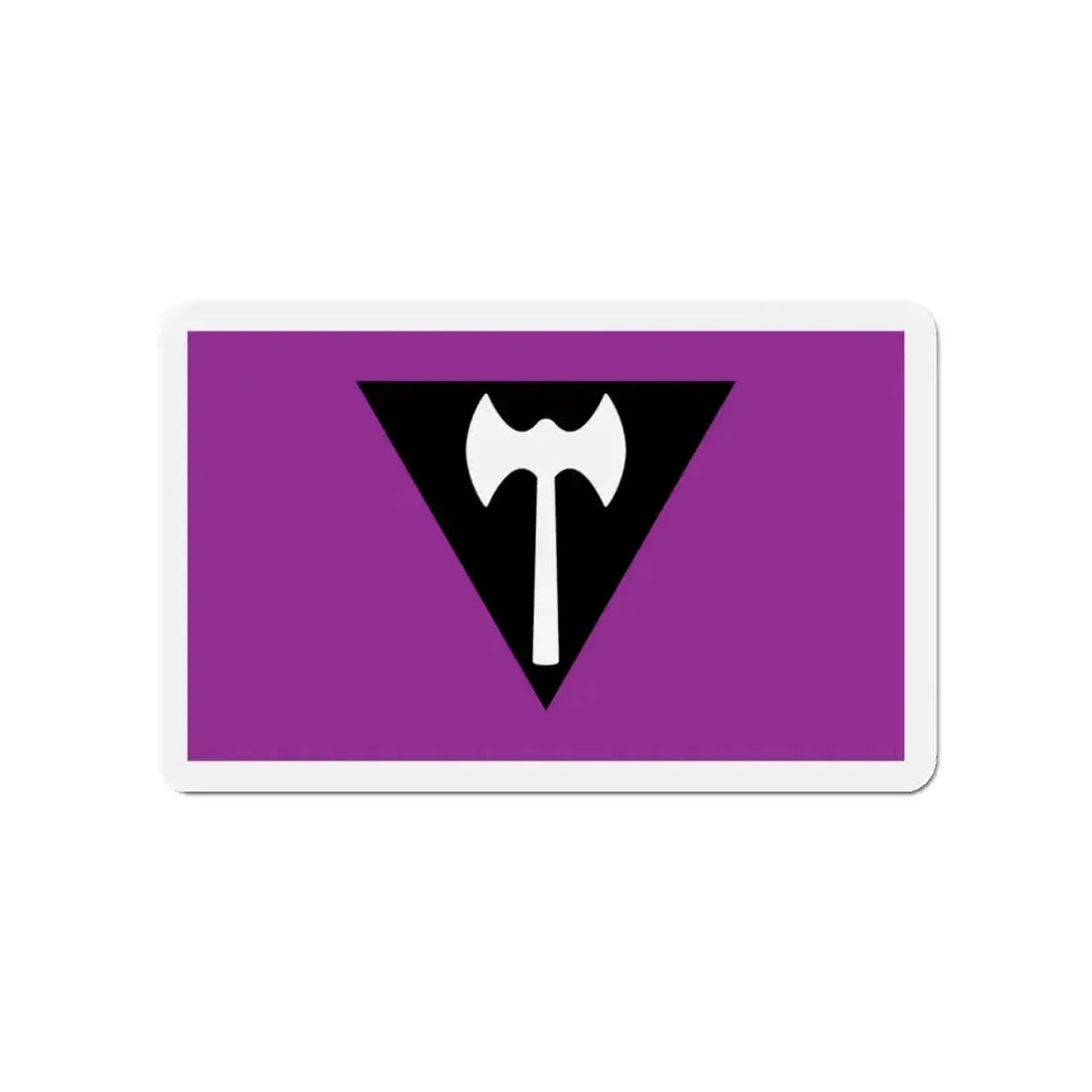 Labrys Lesbian Pride Flag - Refrigerator Magnet 4 Inch - The Sticker Space