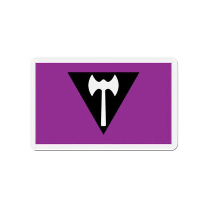 Labrys Lesbian Pride Flag - Refrigerator Magnet 4 Inch - The Sticker Space